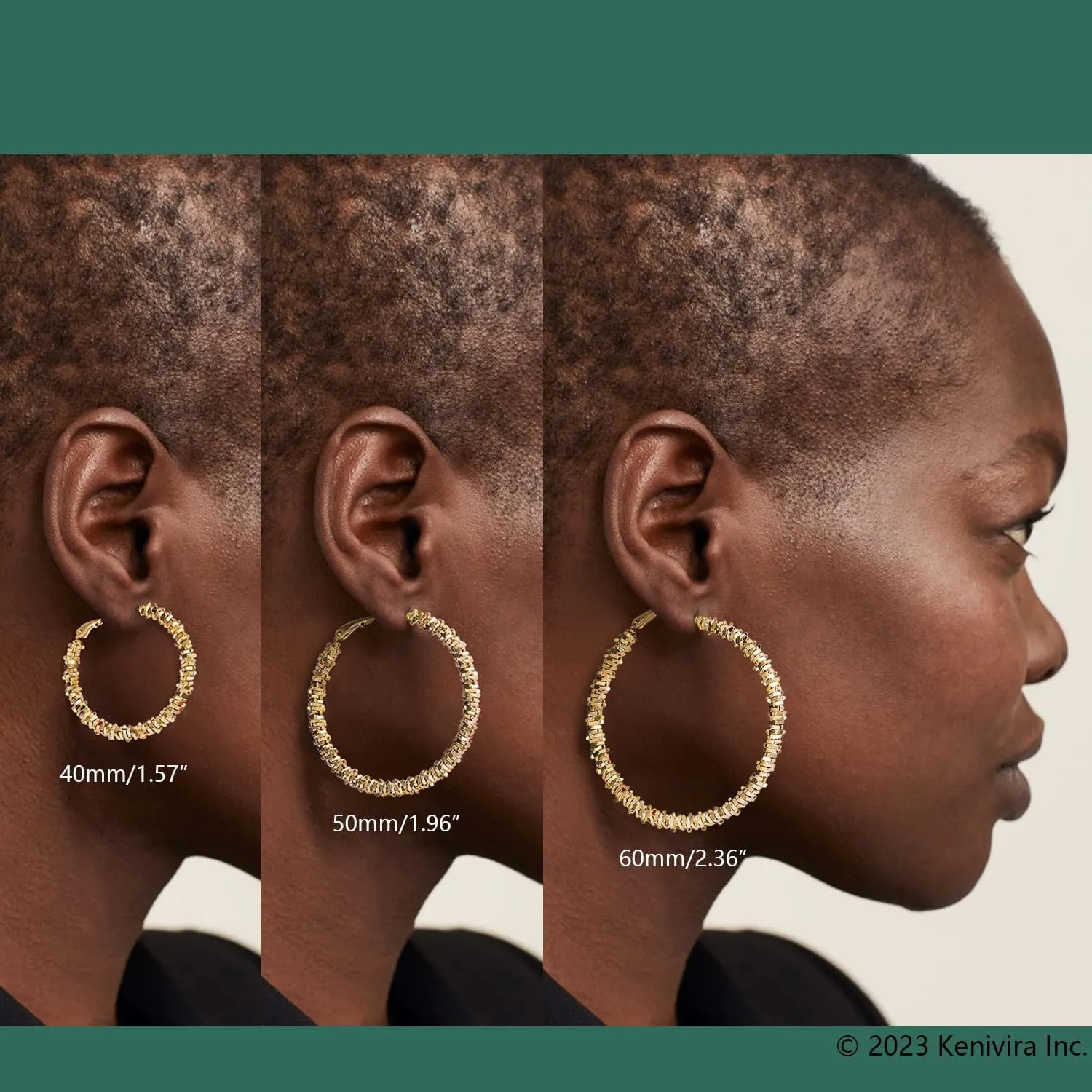 14k Gold/Silver Hoop Earrings For Women,Large Thick Gold Chunky Hoop Earrings