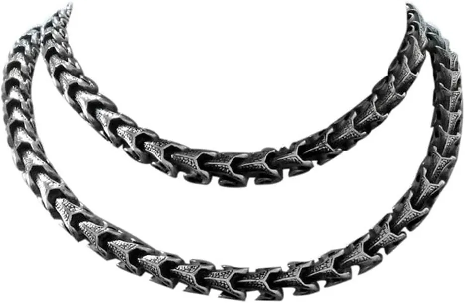 20-24 inch Length Dragon Link Men Necklace Jewelry Punk Vintage Hiphop Stainless Steel 2 Kind Wear Method Biker Keel Chain Necklaces or Bracelet