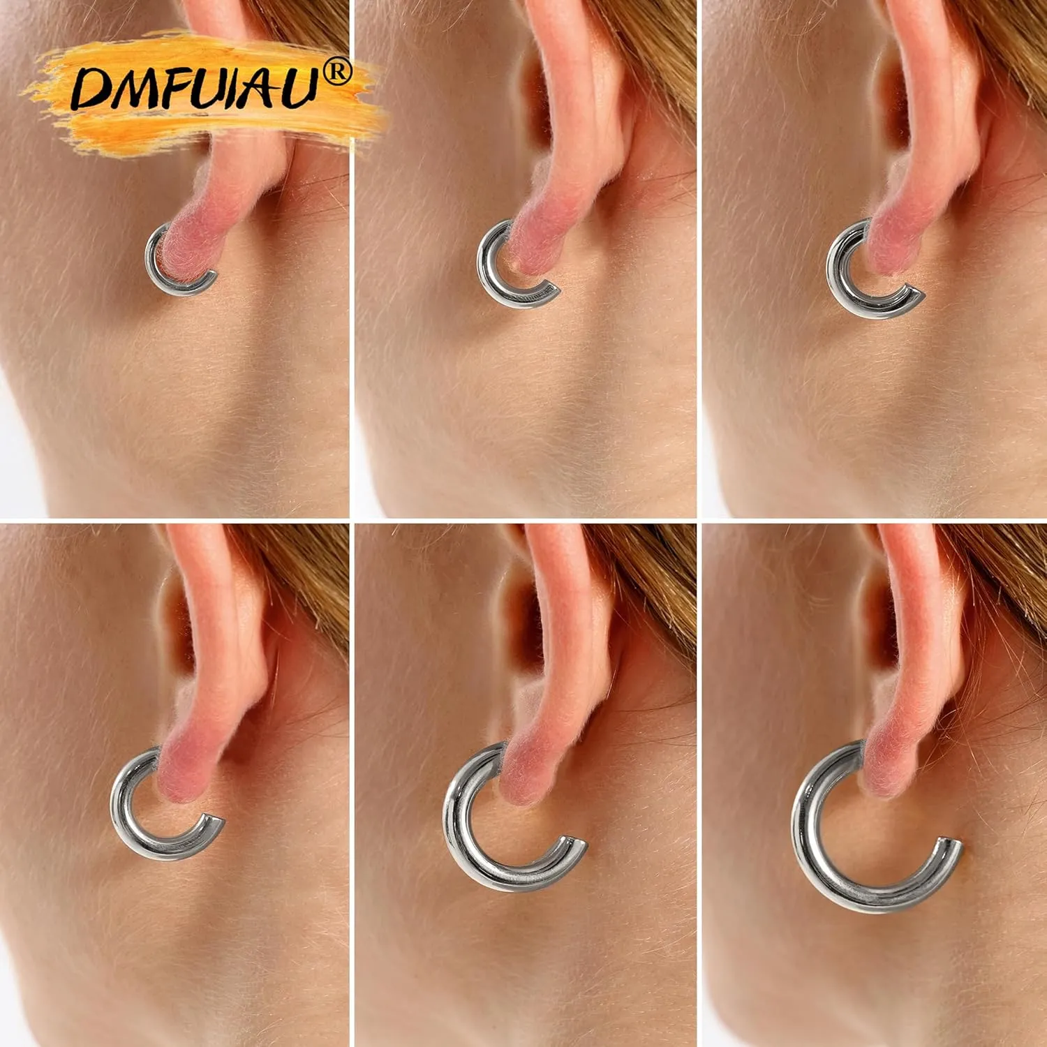 3 Pairs Twisted Rope Hoop Earrings for Women, 14K Gold Open Hoops Earrings Thick Gold Silver Chunky Hoop Earrings Lightweight Hoop Earrings for Women