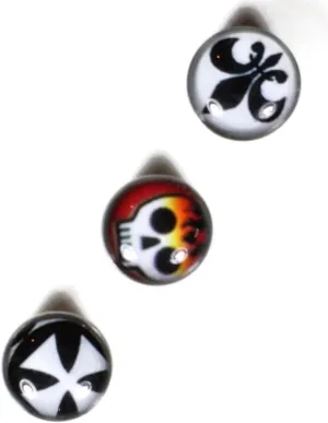 3 Tongue Rings Body Piercing Barbells Jewelry