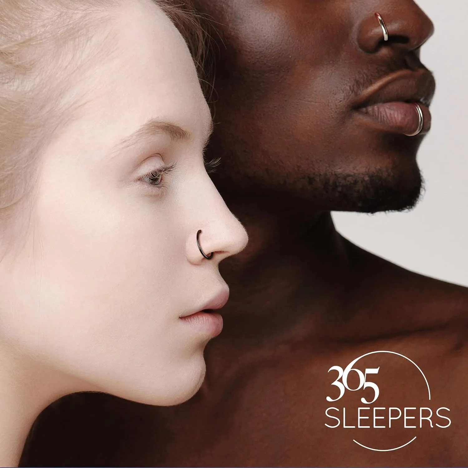365 Sleepers Titanium Implant Grade 18G Gem BCR Ball Closure Septum Jewelry Hinged Segment Ring Body Piercing Hoop Lip Rings Helix Cartilage Rook Sleeper Earrings 6mm  10mm