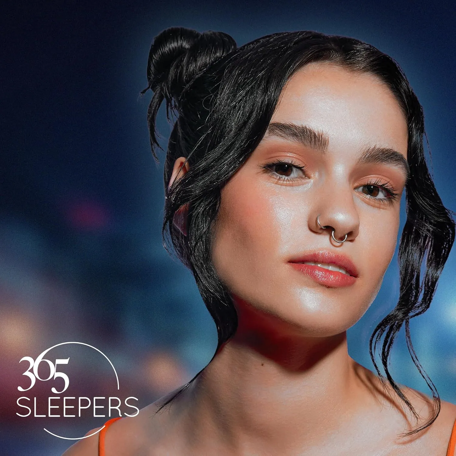 365 Sleepers Titanium Implant Grade 18G Gem BCR Ball Closure Septum Jewelry Hinged Segment Ring Body Piercing Hoop Lip Rings Helix Cartilage Rook Sleeper Earrings 6mm  10mm