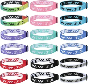 6PCS WWJD Bracelet for Women Men, Christian Gifts Wristbands, WWJD Rubber Bracelets - What Would Jesus Do Bracelet