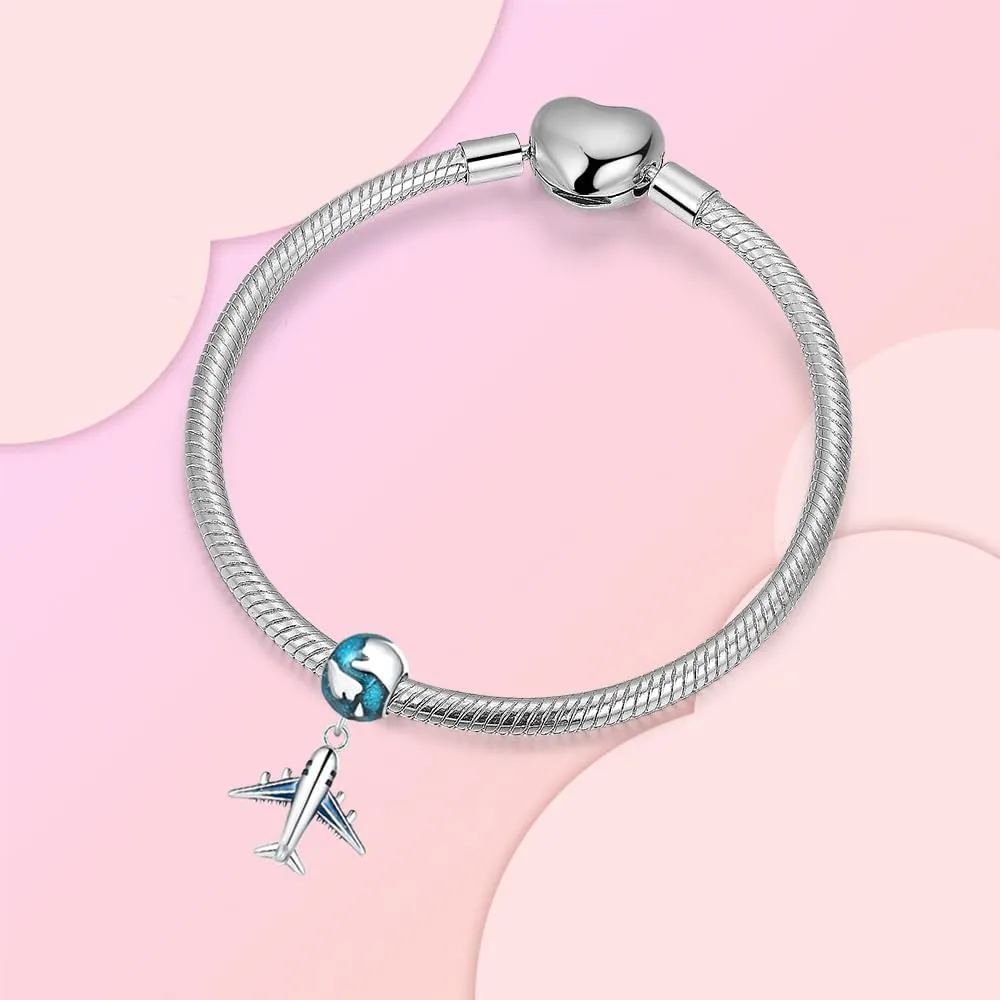 925 Sterling Silver Charms fits Bracelets and Necklace Pendant Bead Charms Jewelry Gift for Women Family Friends