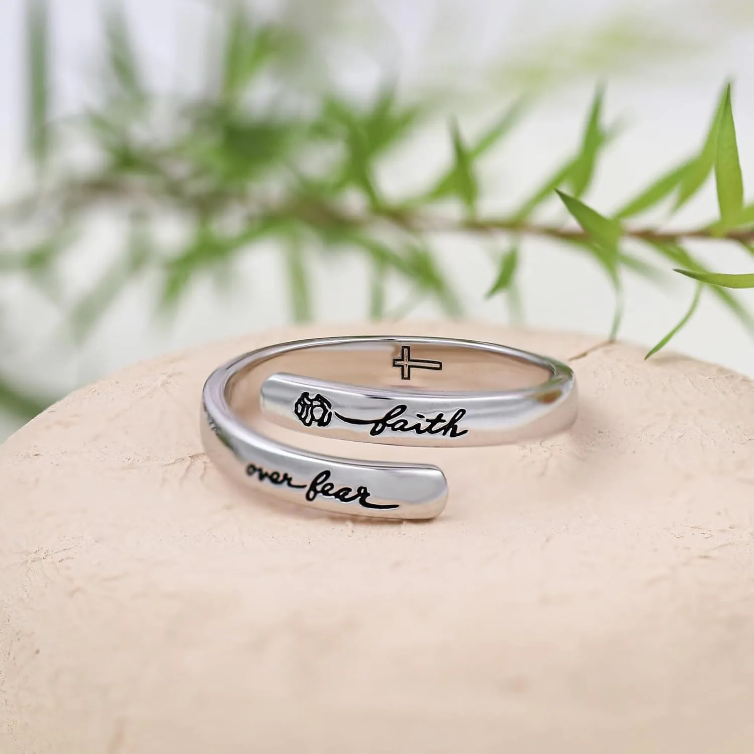 925 Sterling Silver Inspirational Rings for Women Hope Rings Encouragement Jewelry