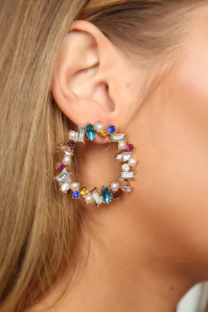 All The Hoopla Hoop Earrings - Multi
