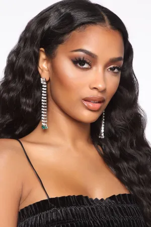 Always Extra Earrings - Silver/Green