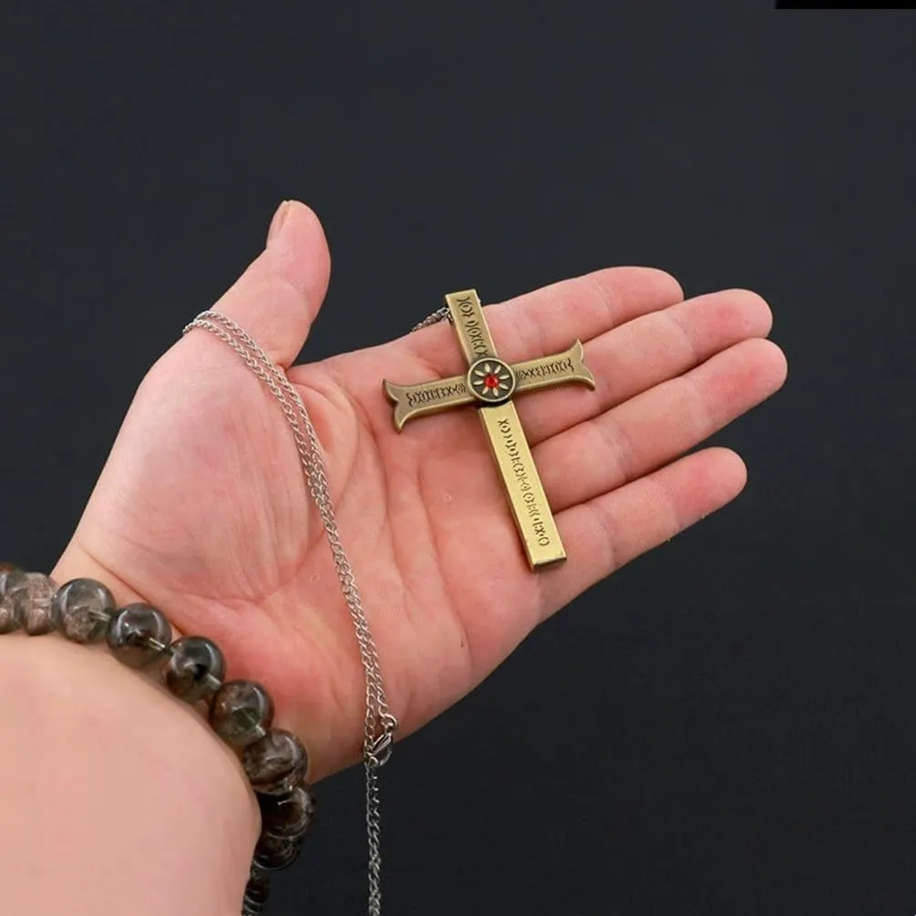 Anime A Piece Necklace for Women Men Dracule Mihawk Cross Metal Necklaces Jewelry Pendant Chains Choker Collares Gift
