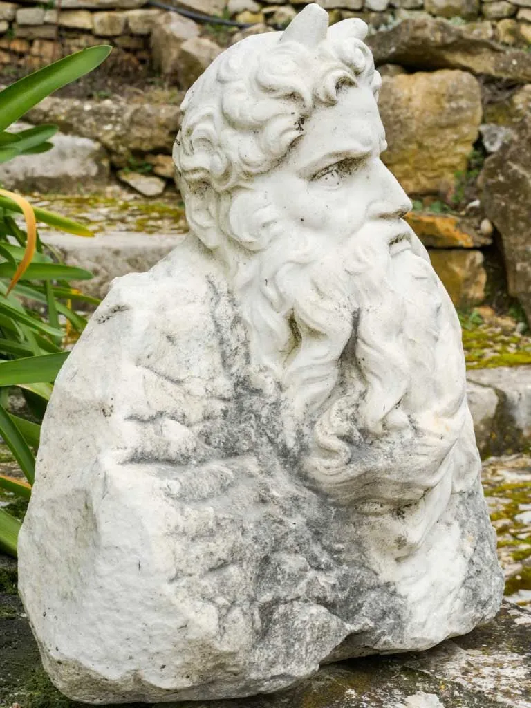 Antique stone sculpture of Moses 16¼"