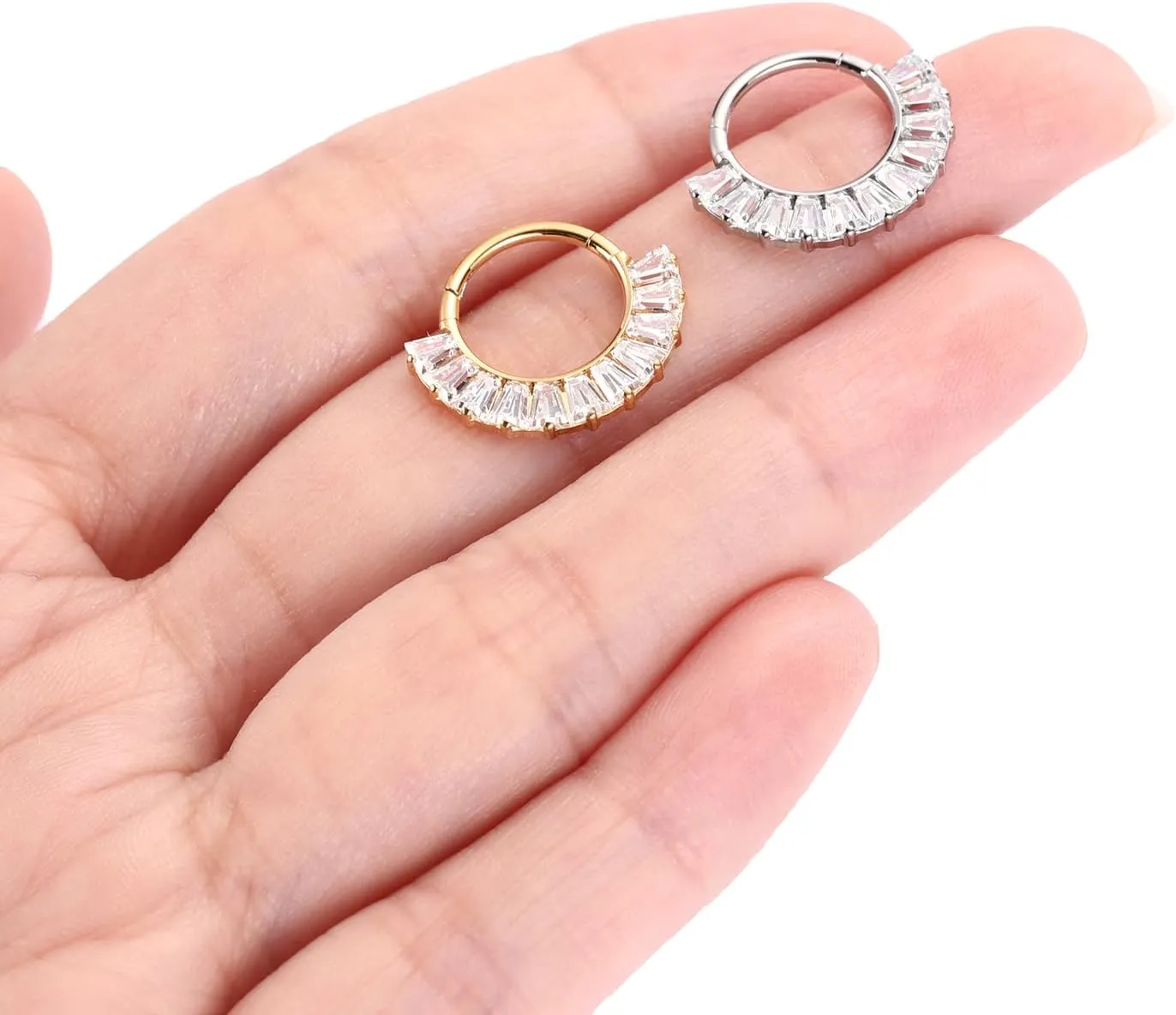 AROWRO Septum Jewelry 16G 316L Surgical Steel Septum Ring Nose Rings Hoops for Men Women Septum Piercing Jewelry Daith Earring Cartilage Tragus Rook Ear Lobe Piercing Jewerly