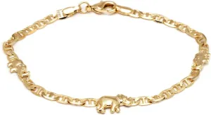 Barzel 18K Gold Plated Elephant Bracelets Elephant Gifts For Women Elephant Jewelry