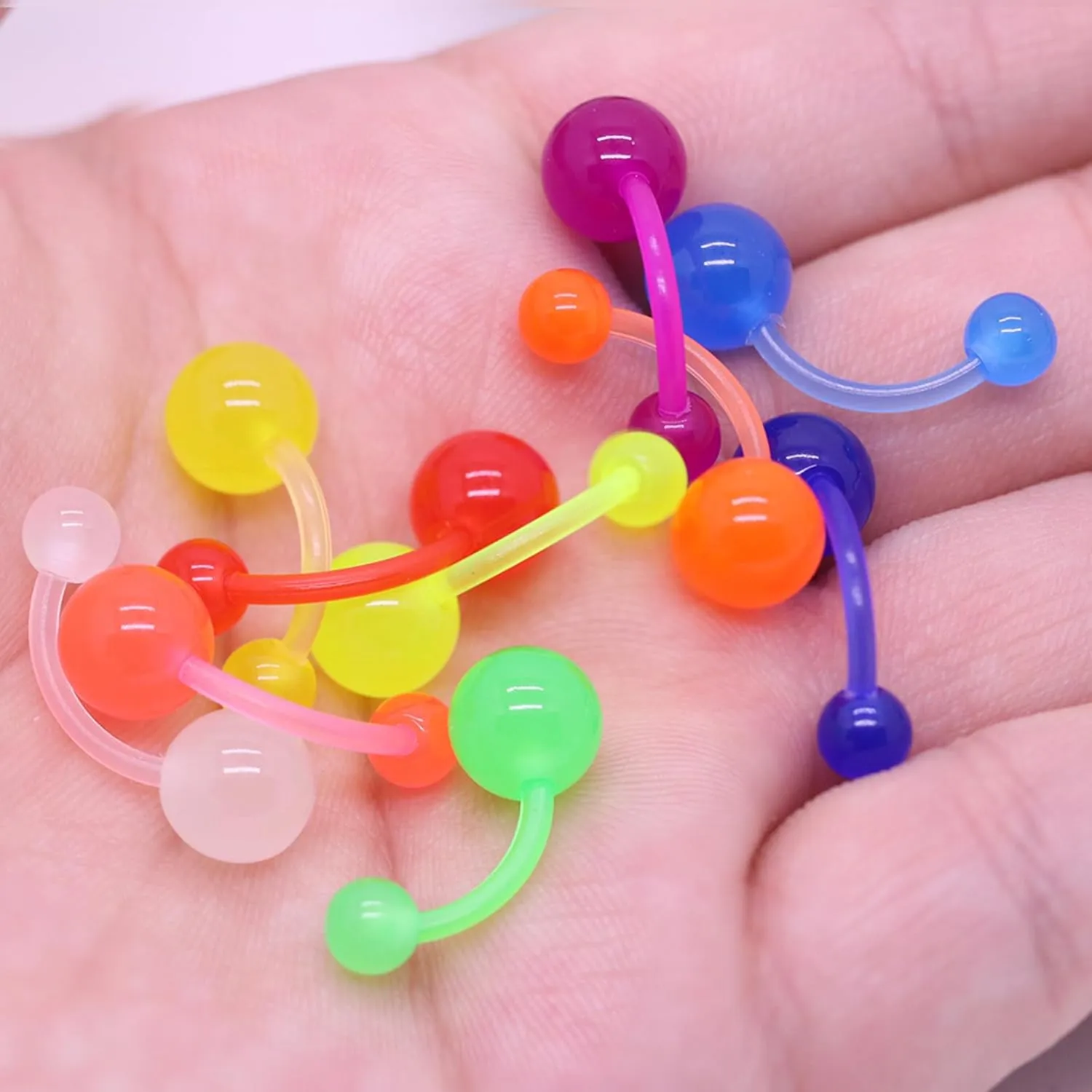 Belly Button Ring Surgical Steel Belly Rings Navel Rings Hypoallergenic Belly Button Rings Clicker Belly Button Ring Belly Piercing for Women