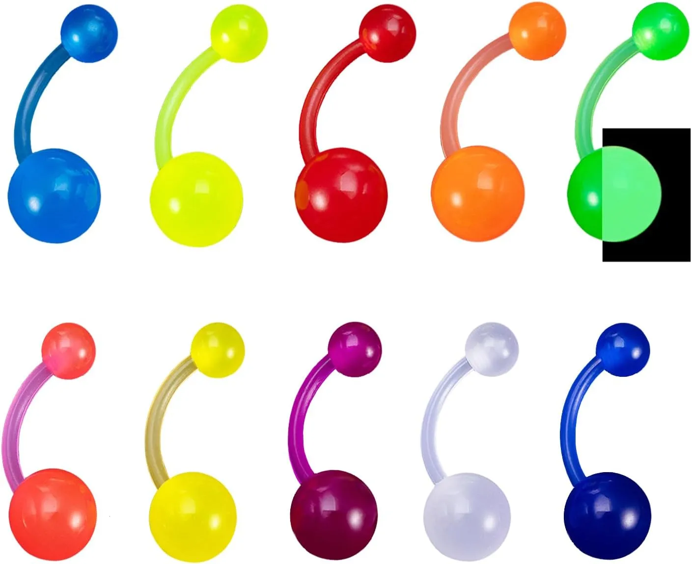 Belly Button Ring Surgical Steel Belly Rings Navel Rings Hypoallergenic Belly Button Rings Clicker Belly Button Ring Belly Piercing for Women