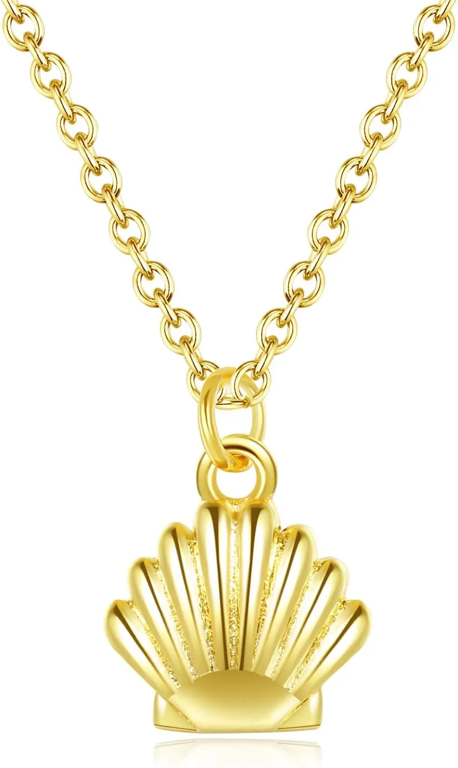 BLOSSOM & HUE 18K Gold Plated Delicate Charm Gold Necklaces | Tiny Pendant Layering Chain | Dainty Gift For Her Minimalist Jewelry