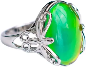 Butterfly Sterling Silver Mood Ring for Women | Color Changing Mood Rings