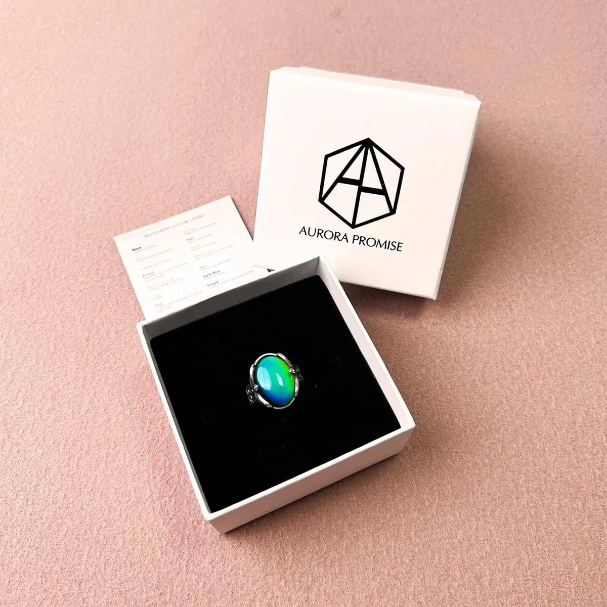 Butterfly Sterling Silver Mood Ring for Women | Color Changing Mood Rings