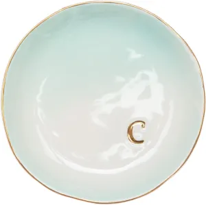 COLLECTIVE HOME - Ceramic Jewelry Tray, Decorative Trinket Dish for Rings Earrings Necklaces Bracelet Watch Keys, Birthday Mother's Day Christmas Gift for Women, 4.75", Colored Surface (C)