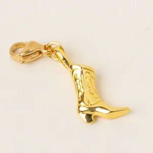 Cowgirl Boot Jewelry Charm With Clip