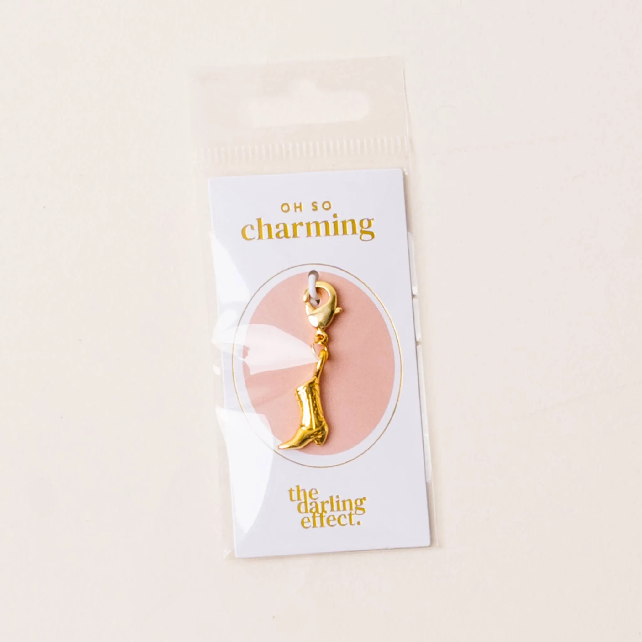Cowgirl Boot Jewelry Charm With Clip