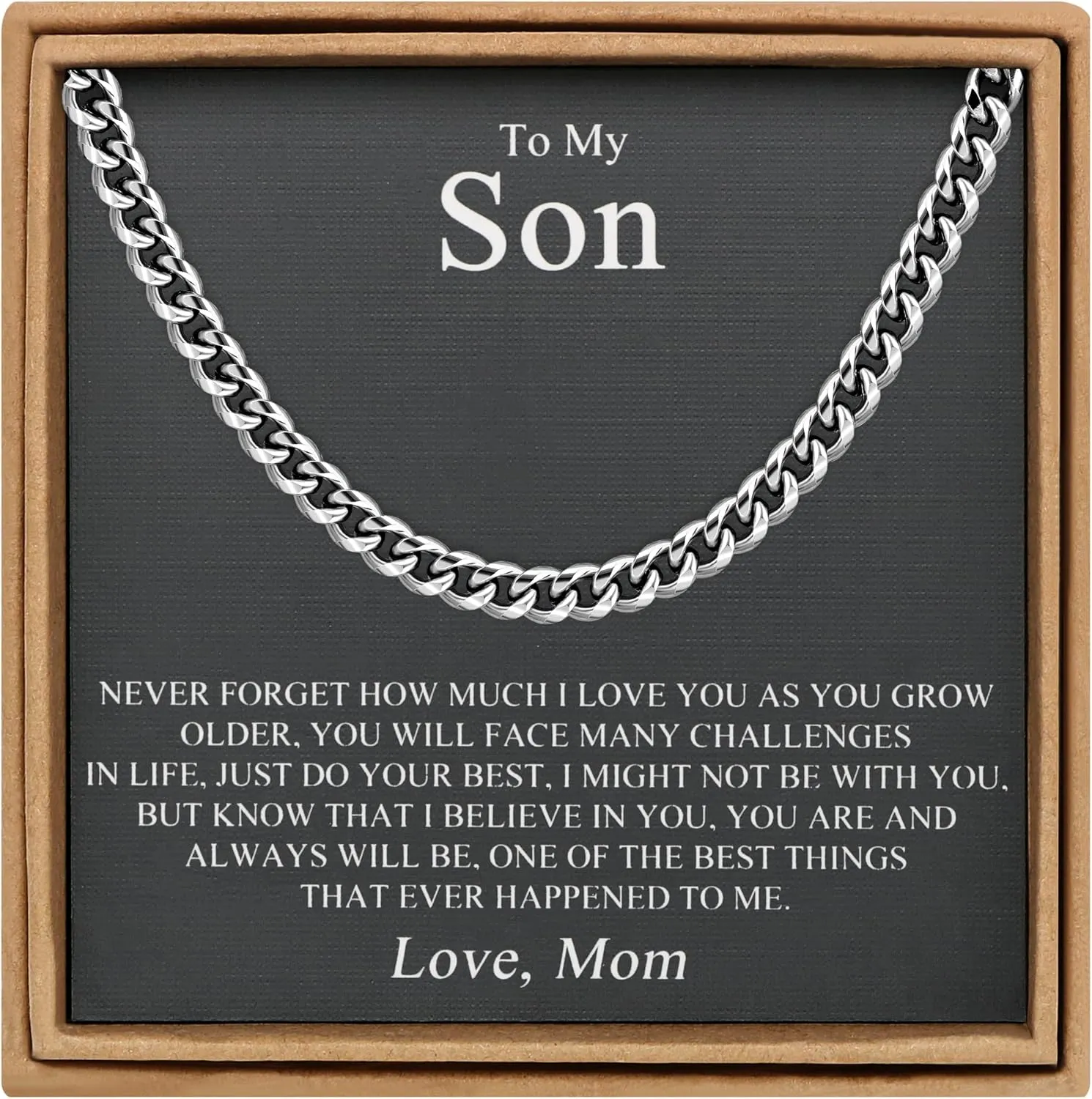    Cuban Link    Boys Stainless Steel Necklaces Valentine's Day Birthday Christmas GIfts for Boyfriend Son Husband Grandson Dad 6MM 10MM Width 18 22 26 Inches Chain Jewelry