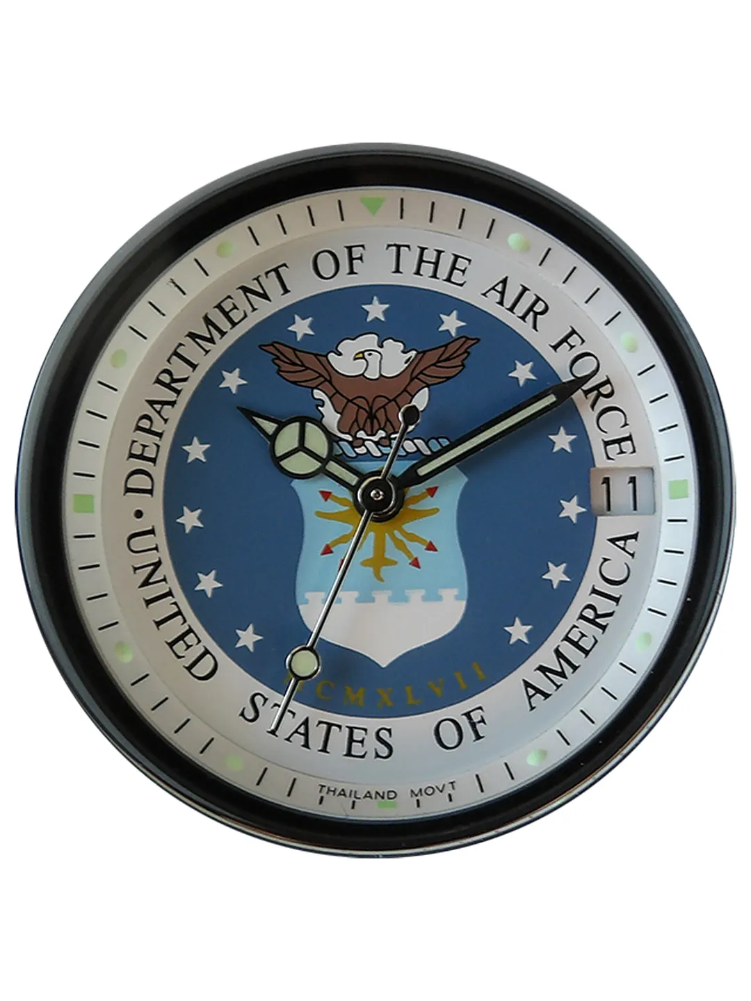 Del Mar Men's U.S. Air Force Military Watch - Black Strap #50520