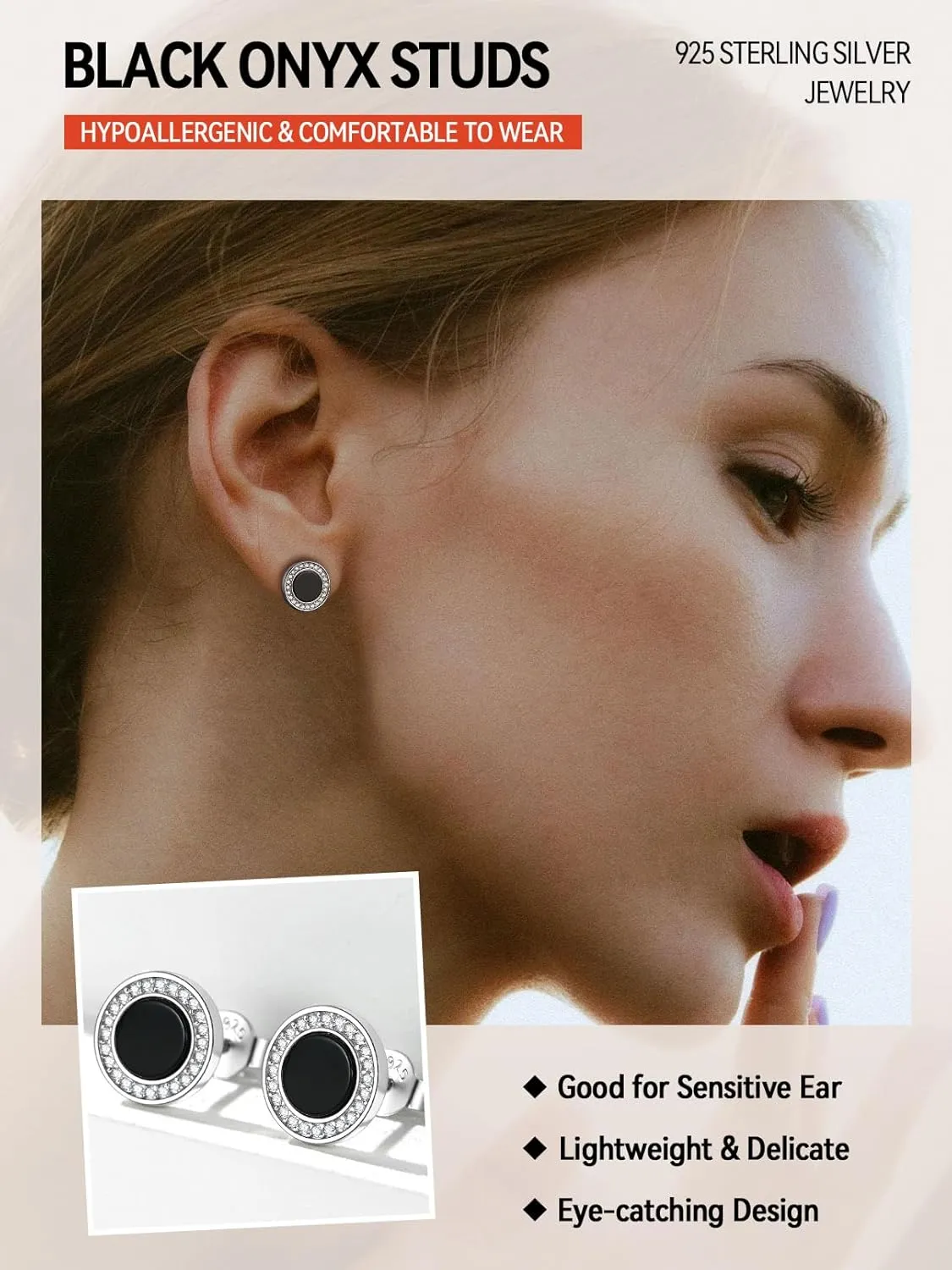 FaithHeart Viking Runes Stud Earrings for Men Silver/Black/Gold Stainless Steel Lightweight Earrings Retro Norse Mythology Jewelry with Gift Box