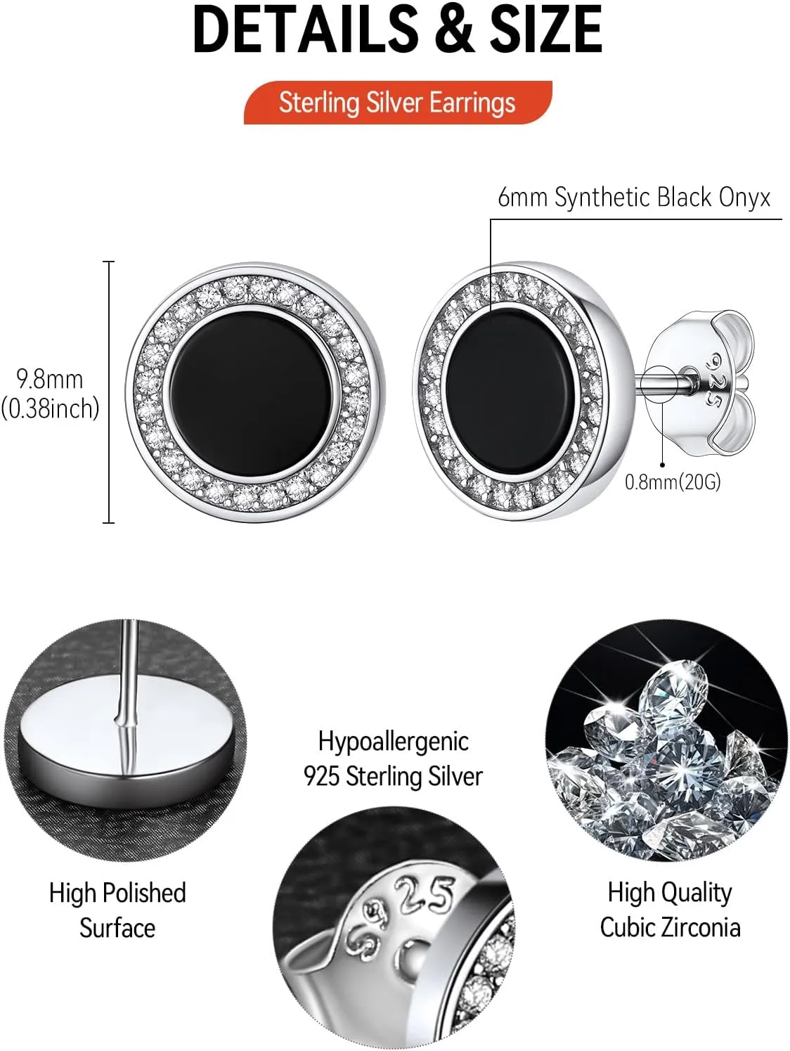 FaithHeart Viking Runes Stud Earrings for Men Silver/Black/Gold Stainless Steel Lightweight Earrings Retro Norse Mythology Jewelry with Gift Box