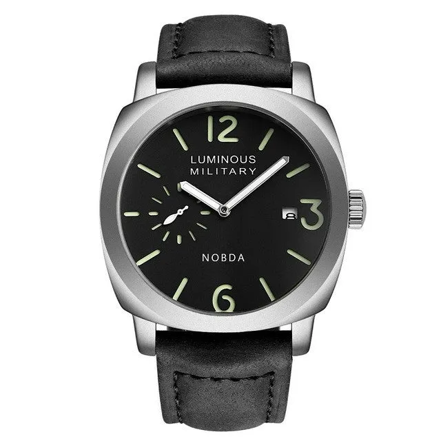Fashion Brown Leather Strap Mens Watch Quartz Diver Dz Sport Sloar Military Watches Top Luxury Brand  Clock Ar Wrist Watch 016B