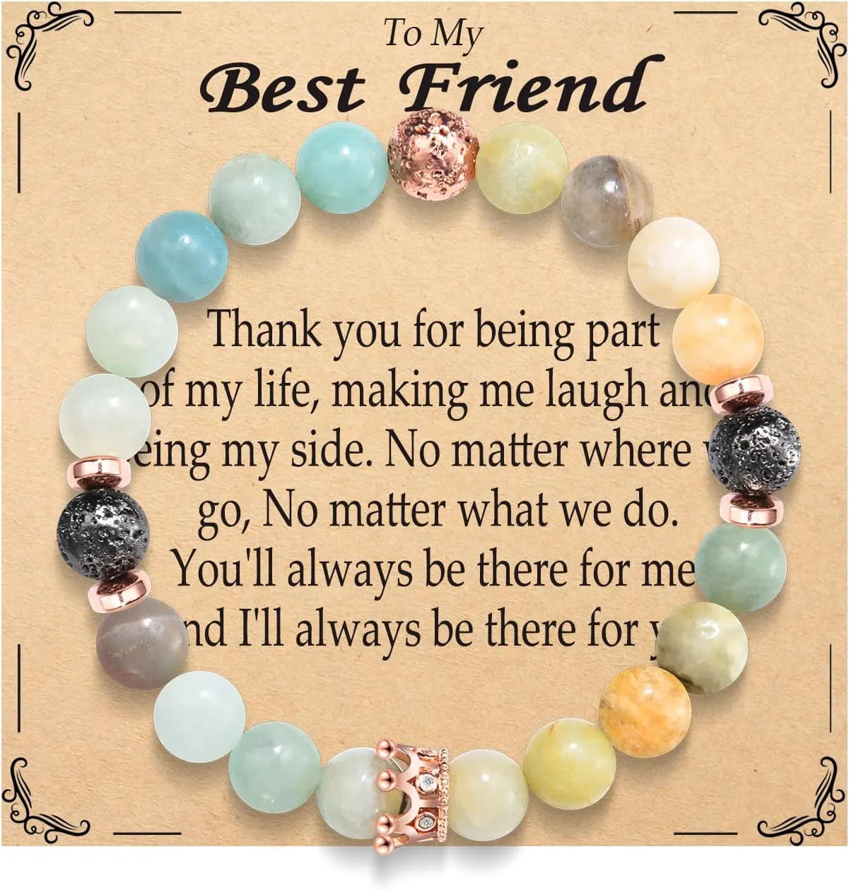 Gifts for Best Friend, Daughter, Sister, Granddaughter Beaded Bracelets Women Jewelry for Birthday, Christmas, Thanksgiving, Mothers Day