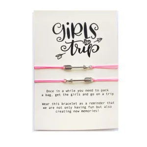 Girls Weekend, Girls Trip, Girls Get away Girls Trip Gift Girls Trip Bracelet Custom Girls Weekend Wish Bracelet Girls Road Trip Girls Weekend Gift Getaway Weekend Girls Getaway Gift