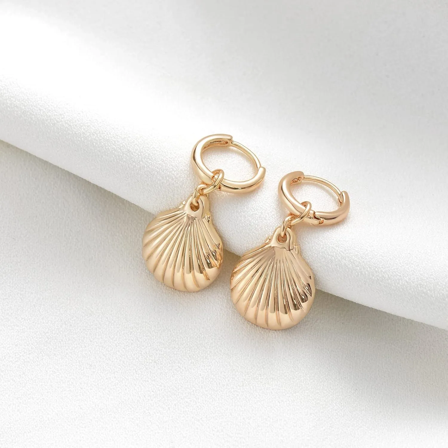 Gold Dainty Dangle Hoop Earrings for Women Small Huggie Hoop with Cubic Zirconia Cute Star Heart Butterfly 14K Gold Plated Earring Minimalist Jewelry