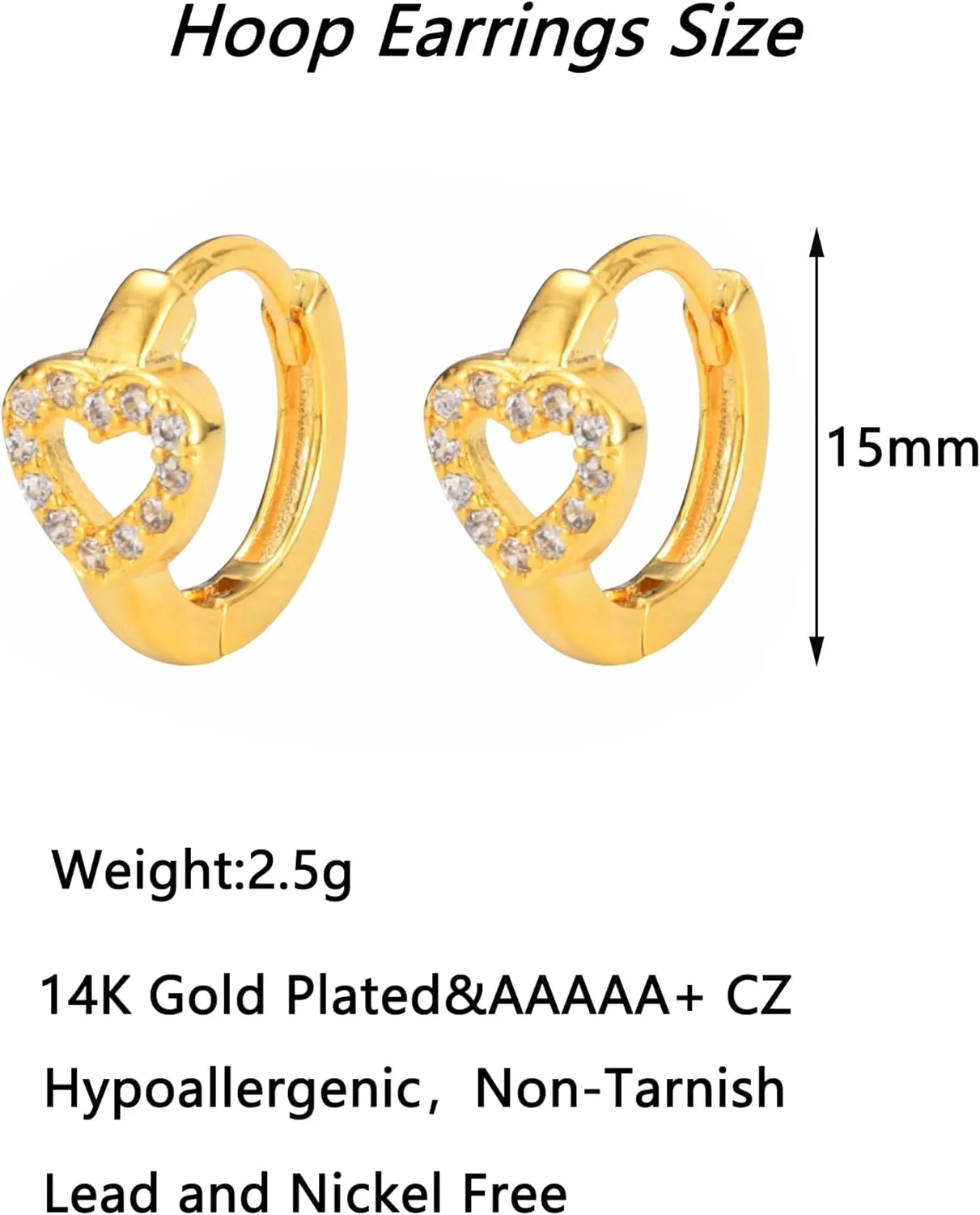 Gold Drop Earrings for Women Heart Cross Butterfly Ellipse Hoop Earrings Small Thick Oval Open Wedding Minimalist Aesthetic Jewelry Gift