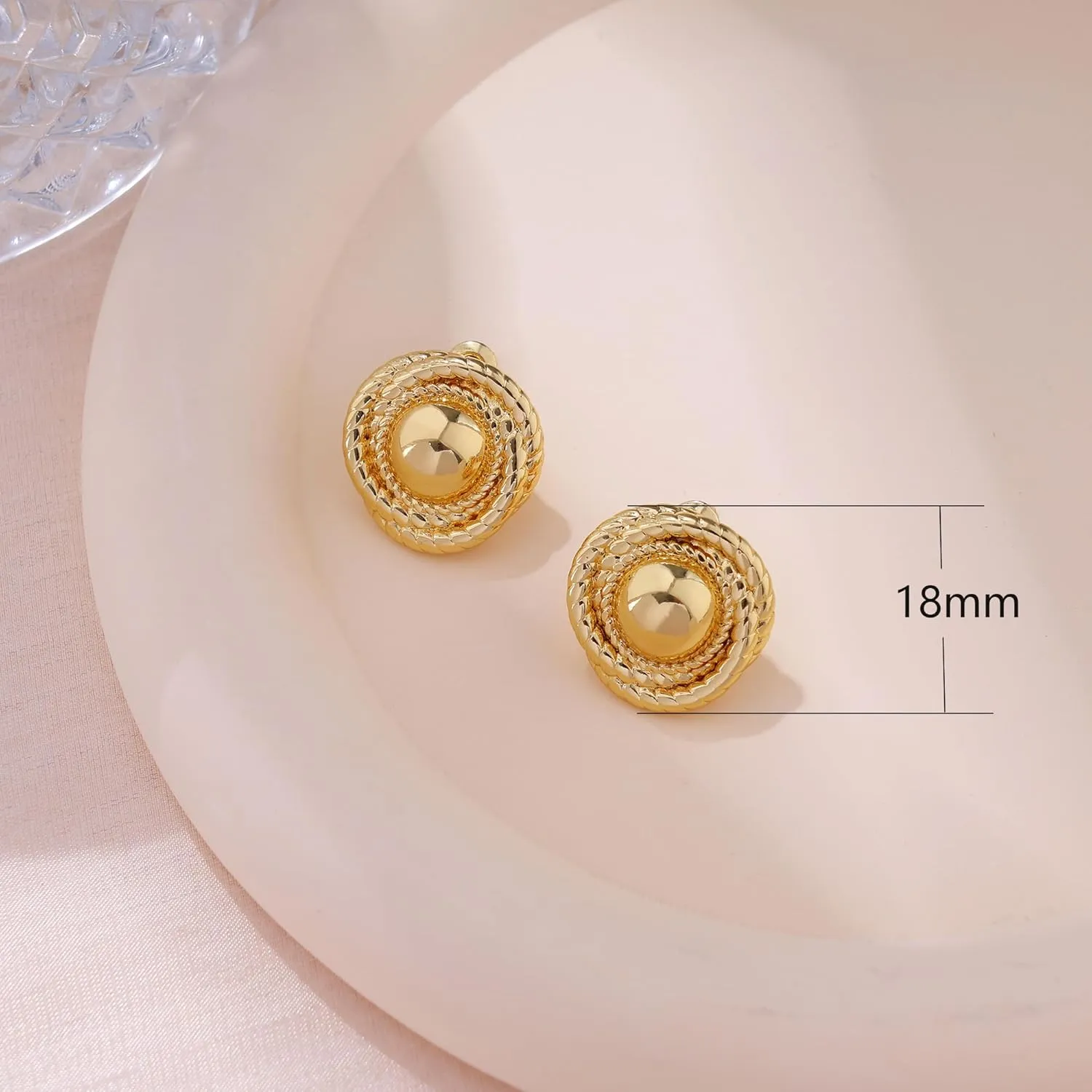 Gold Hoop Earrings for Women,Dainty Chunky Gold Earrings 14k Gold Plated Hypoallergenic Claw CZ Huggie Earrings Small Hoop Earrings for Women Trendy Simple Hoop Earrings Gold Jewelry Gifts
