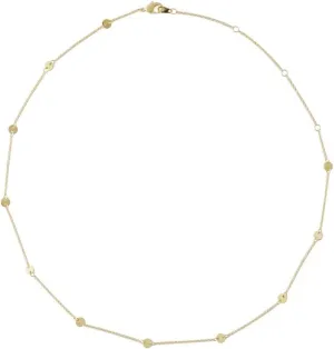 HONEYCAT Milky Way Disc Chain Necklace in Gold, Rose Gold, or Silver | Minimalist, Delicate Jewelry