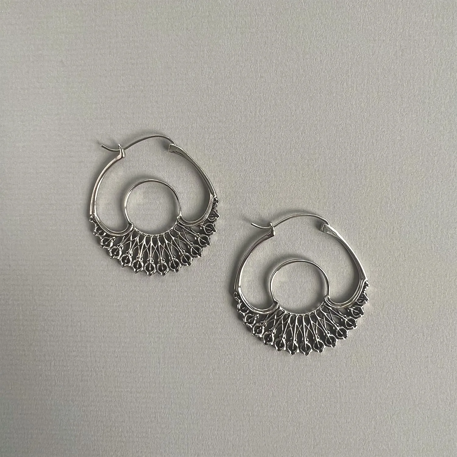 Iris Hoops Silver Small
