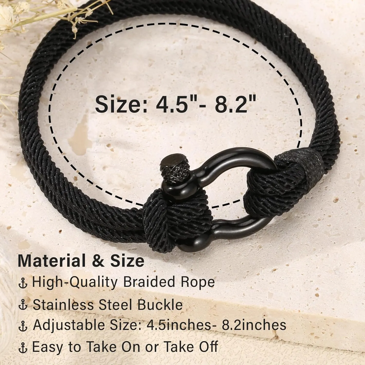 Jewelry&Card Gifts for Men Teen Boys, Sometimes You Forget You're Awesome Bracelets, Bracelets for Teen Boys, Fathers day Birthday Inspirational Gifts for Dad Son Boyfriend Husband Friends