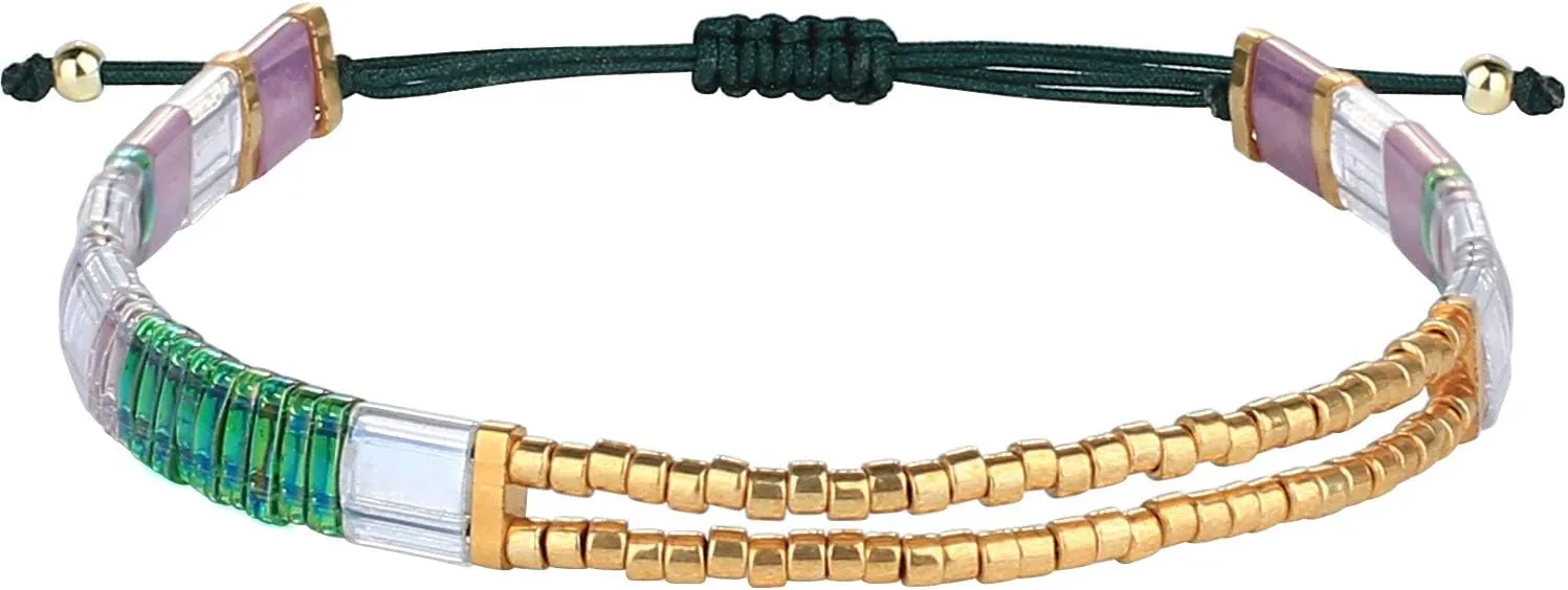 KELITCH Adjustable Tila Beaded Bracelets Women Friendship Bracelet Handmade New Jewelry