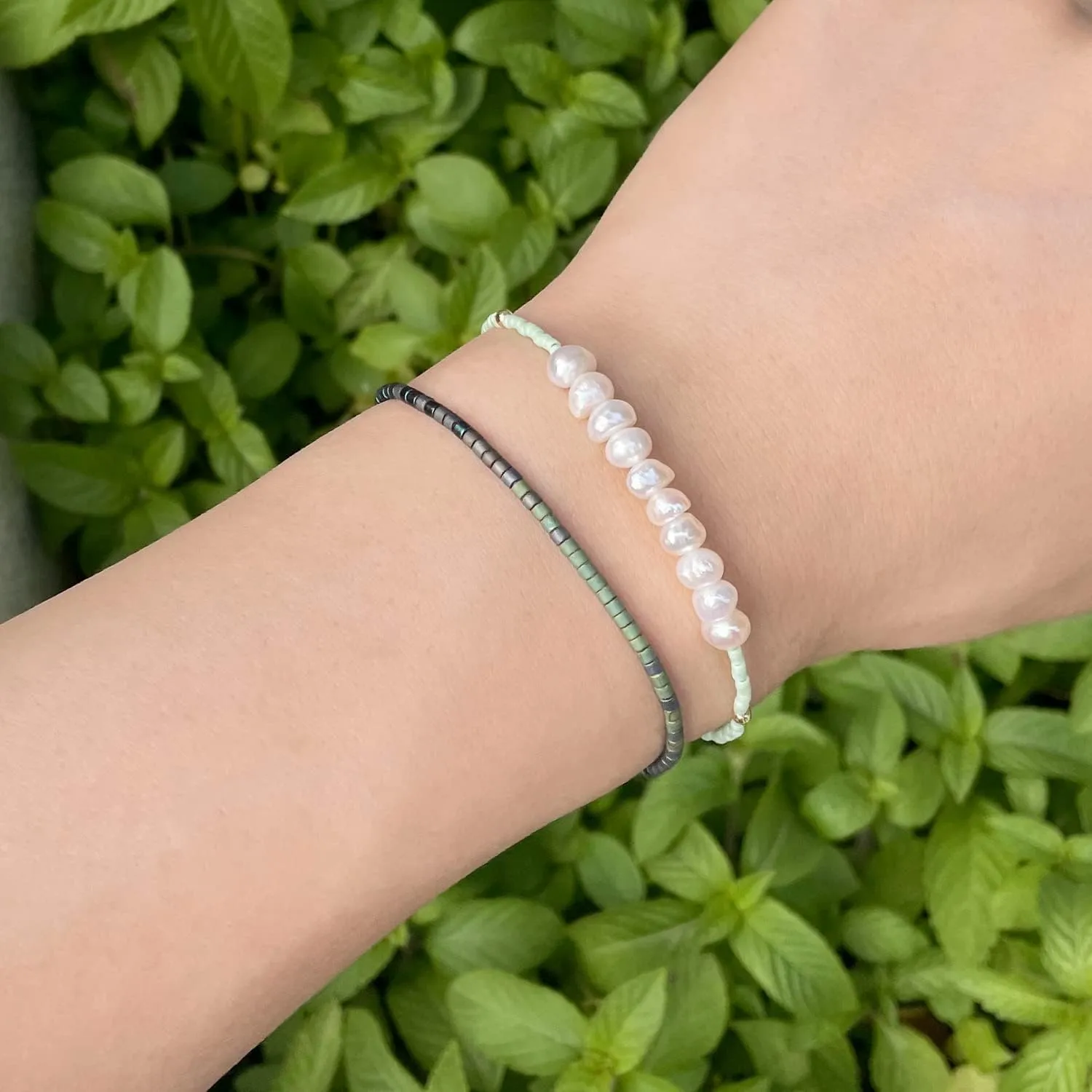 KELITCH Miyuki Friendship Bracelet Boho Seed Beads Women Thin Strand Bracelets Adjustable