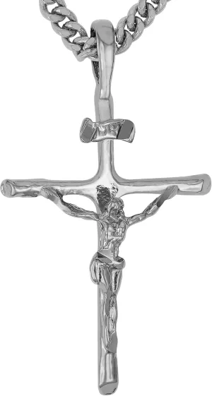 LIFETIME JEWELRY Classic Cross Necklace Chain for Men & Women 24k Real Gold Plated