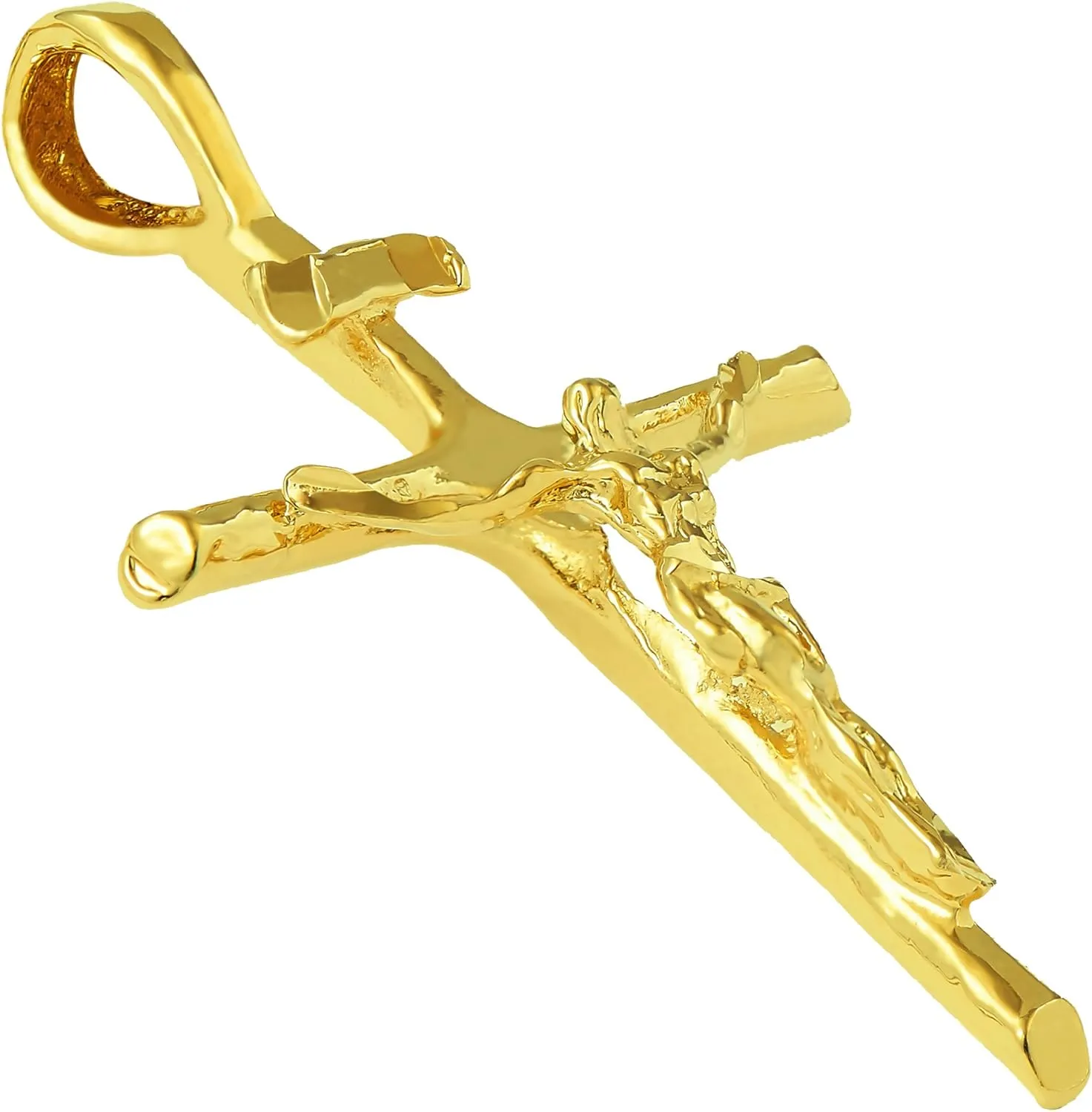 LIFETIME JEWELRY Classic Cross Necklace Chain for Men & Women 24k Real Gold Plated