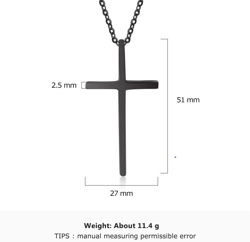 Love Jewelry Personalized Mens Stainless Steel Cross Christian Bible Verse Pendant Engraved Names Initial Necklace for Men Boyfriend Gifts