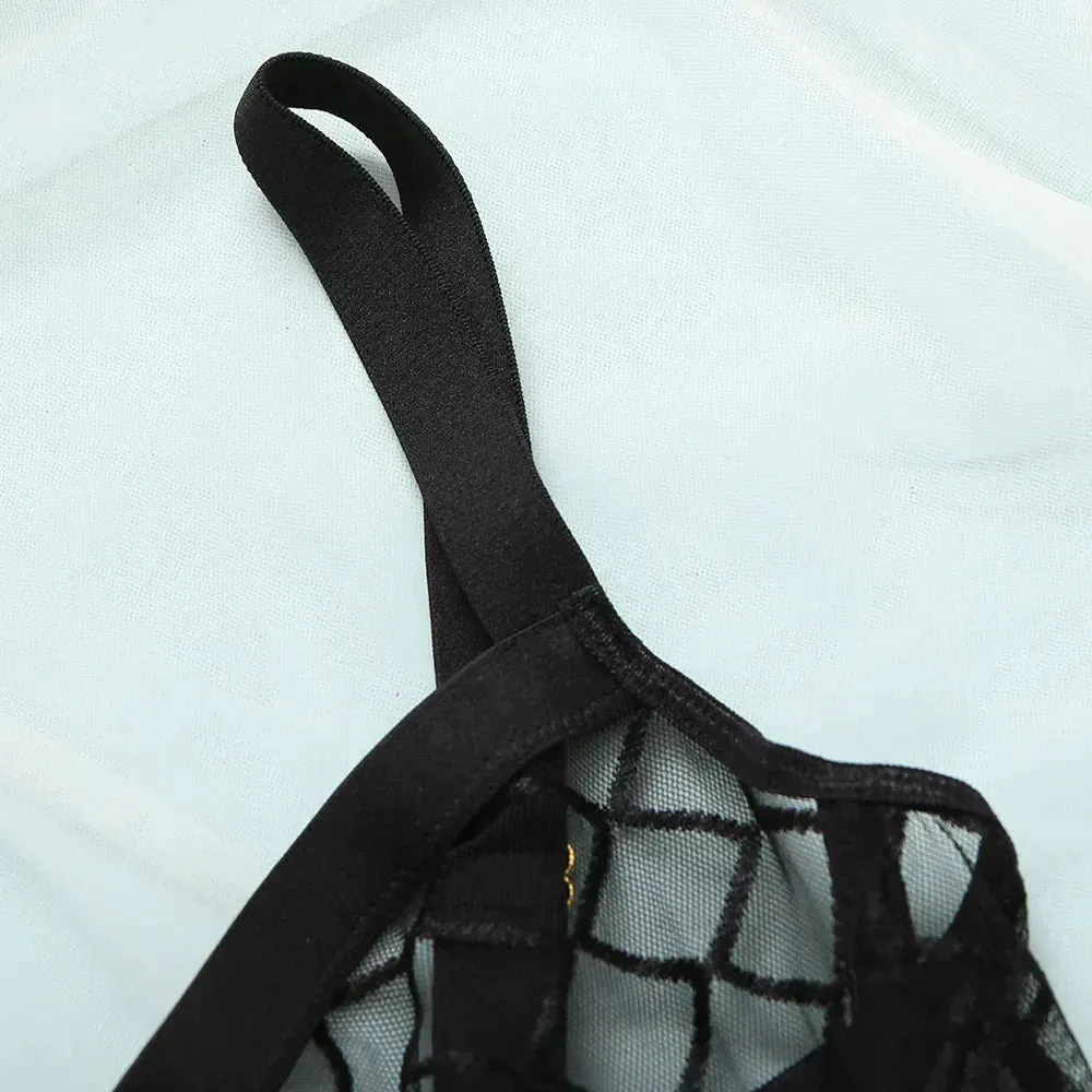Macy - Chain Accent Bodysuit Lingerie