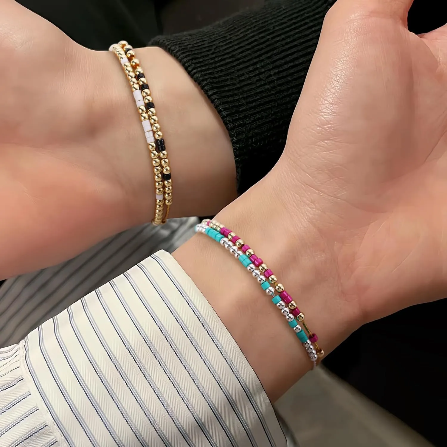 Morse Code Bracelet for Women, Badass Bracelets Funny Birthday Gifts for Women friendship Christmas Gift for Bestie