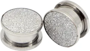 New 2025 Unisex 2Pcs Steel Scrub Ear Plugs Tunnels Screw Earrings Gauges Kits Piercings Body Stretchers Taper Kit For Women 3-25Mm Jewelry Findings Fashion Trendy Accessories Creative Gift And Men