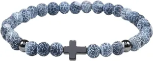 New 2026 Unisex Prayer Men Women Bracelet Cross 6Mm Natural Stone Tiger Eyes Bead Strand Bracelets Bangle Jesus Yoga Decoration Jewelry Luxury With For You Accessories Trendy Creative And
