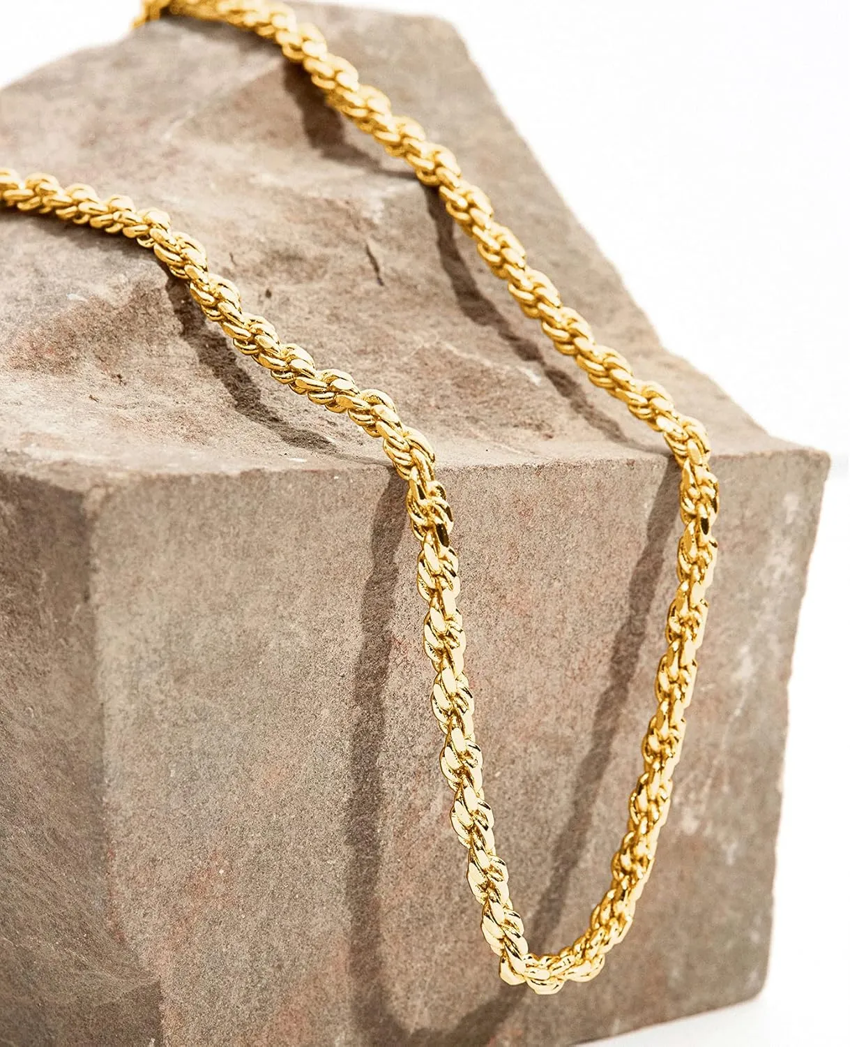 PAVOI 14K Gold Plated Adjustable Link Chain Necklace for Women | Box Rope Sphere Bead Serpentine Anchor Mariner Gold Chain Necklaces