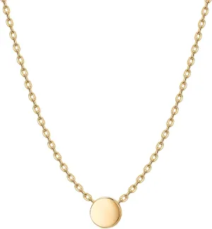 PAVOI 14K Gold Plated Dainty Cubic Zirconia Pendant Necklace for Women | Dot, Elephant, Butterfly, Pineapple, Lock, Knot, Palm Tree, Bow, Smiley Pendant | Layering Chain Necklaces