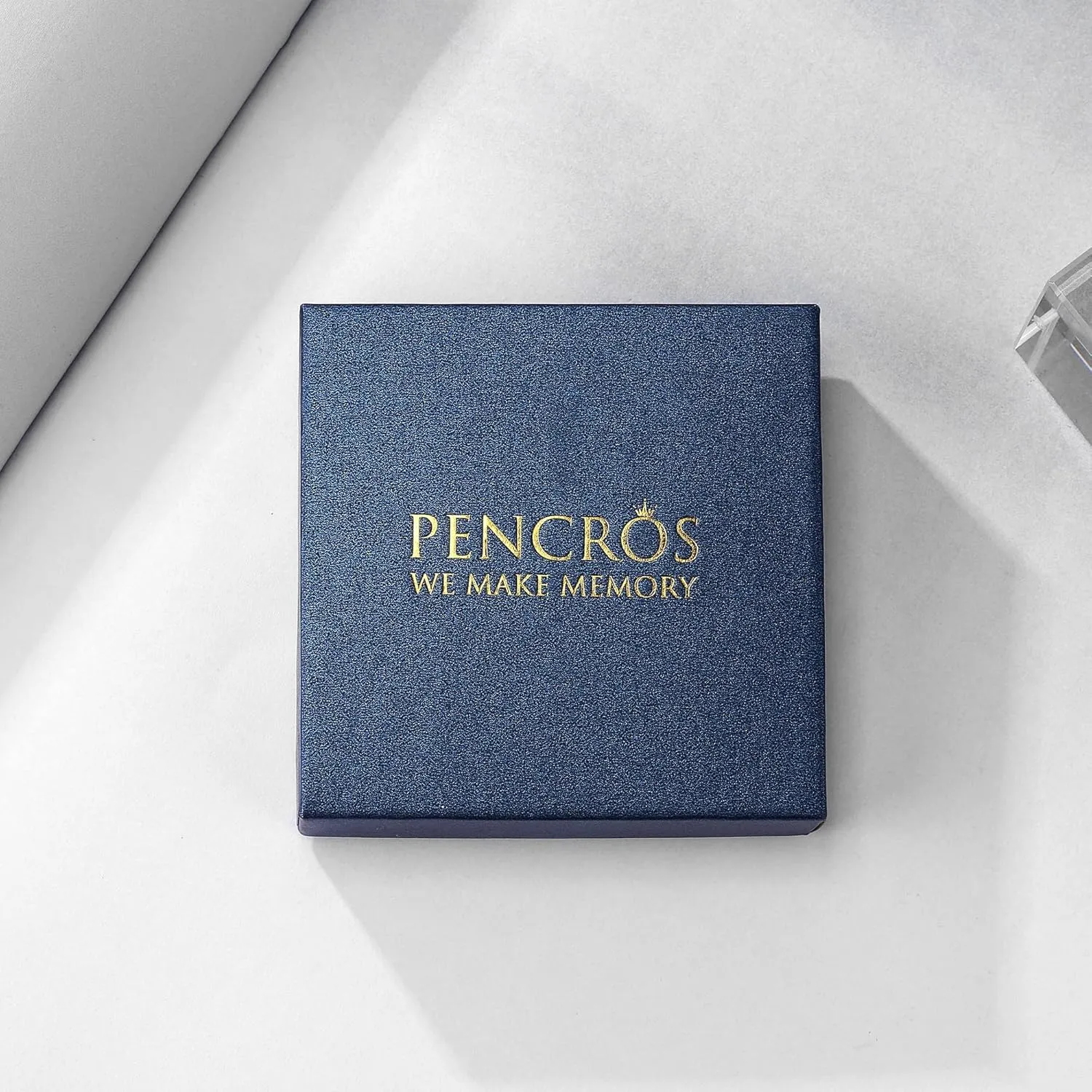 Pencros Gold Initial Necklaces for Women, 14K Gold Plated Letter Necklace Tiny A-Z Pendant Necklace Personalized Initial Tag Pendant Necklace for Women Trendy Gold Jewelry