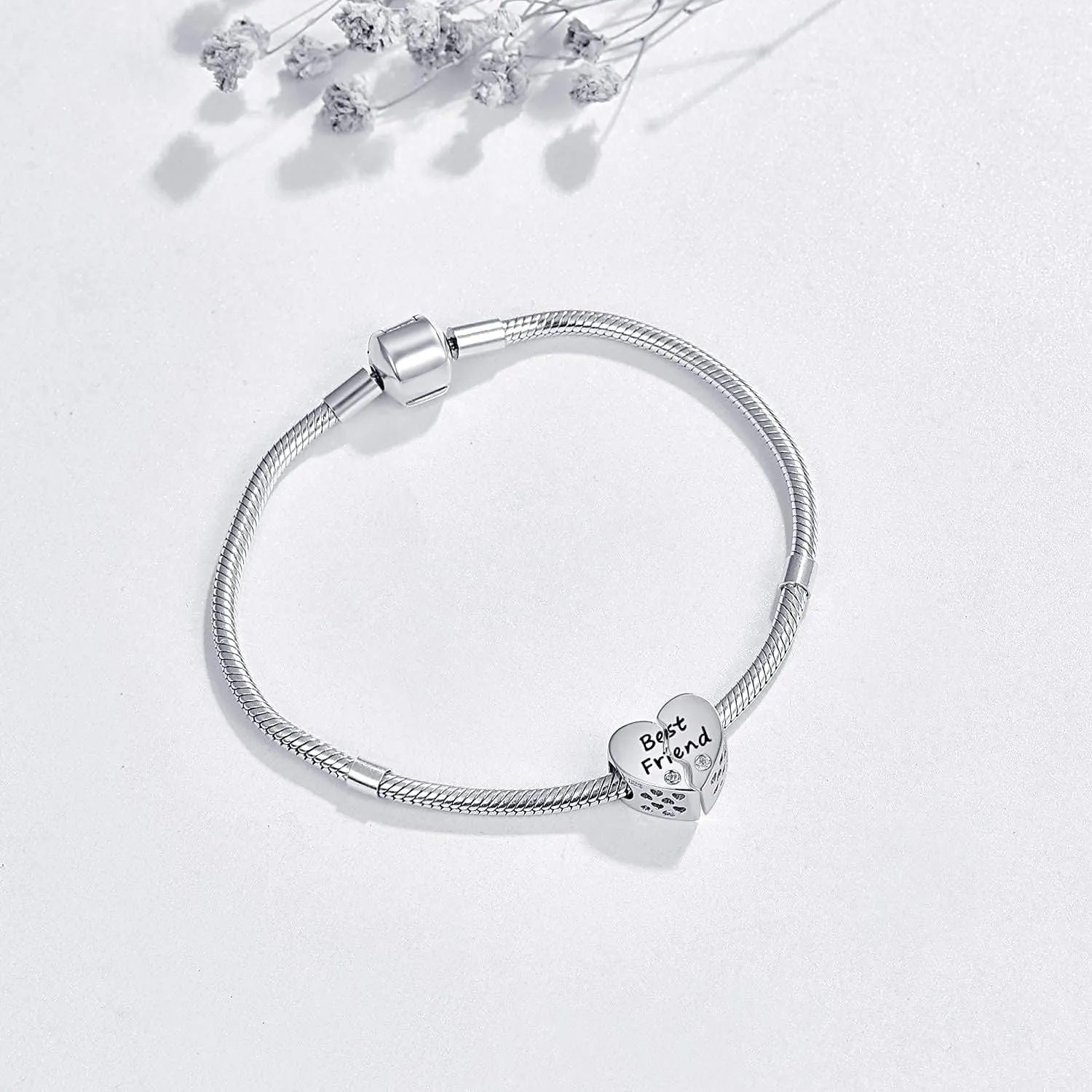 PRAYMOS Charms Beads for Women 925 Sterling Silver Dangle Pendant Bead Girl Jewelry Beads DIY Gifts for Women Bracelet Necklace