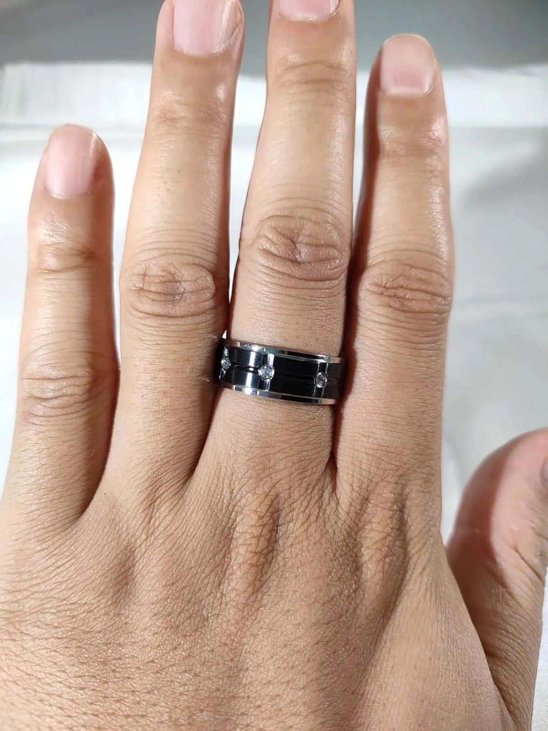 ringheart Wedding Ring Sets for Him and Her Couple Rings Black Matching Ring His Her Ring Sets Titanium Wedding Bands